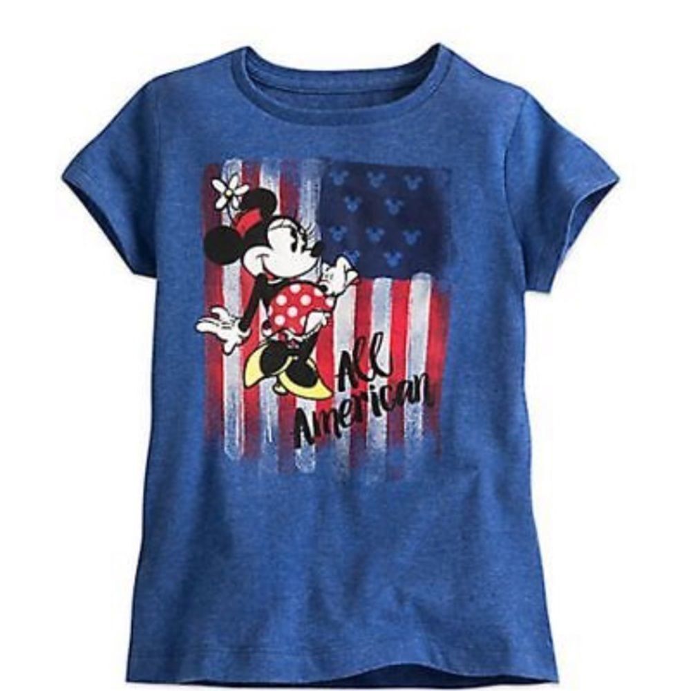 Disney Minnie Mouse all American flag shirt!